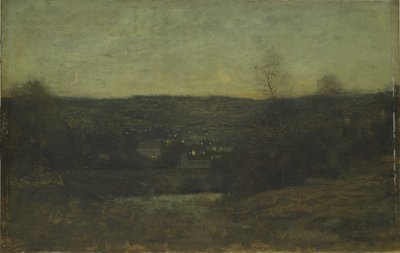 A Lighted Village by Dwight William Tryon